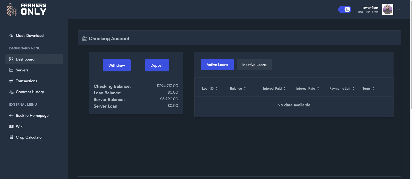 image of dashboard